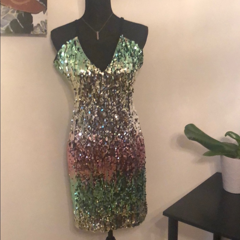 Sequins mini dress